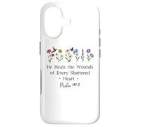 Carcasa para iPhone 17 He Heals The Wounds of Every Shattered Heart God Psalm 147:3