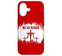 Carcasa para iPhone 17 He is Risen - Passover Easter Cross of Jesus Christ Faith