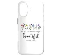 Carcasa para iPhone 17 He Makes Everything Beautiful in His Time Here I Am Send Me