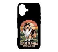 Carcasa para iPhone 17 Heart of a Hero - Rough Collie Spirit Vintage Design
