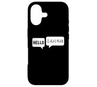 Carcasa para iPhone 17 Hello Konnichiwa Japanese-English Translator