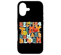 Carcasa para iPhone 17 Helping Tiny Humans Bloom Retro Colorful Teacher Design
