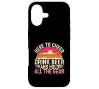 Carcasa para iPhone 17 Here To Cheer Drink Beer and Hold All The Gear -