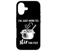 Carcasa para iPhone 17 Here to Stir The Pot Sign,Chef I'm Just Here to Stir The Pot