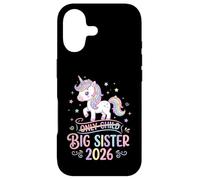 Carcasa para iPhone 17 Hermana Mayor de Only Child 2026, Unicornio, arcoíris, Lindo
