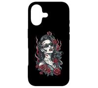 Carcasa para iPhone 17 Hermosa Zombie Psychobilly Rosas Rebelde Punk Rock