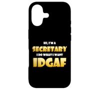 Carcasa para iPhone 17 Hi I'm a Secretary Idgaf Funny Office Warehouse Secretaries