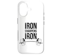 Carcasa para iPhone 17 Hierro afila proverbios de Hierro Levantamiento de Pesas Fe versículo bíblico