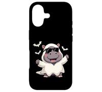 Carcasa para iPhone 17 Hipopótamo Ghost Boo Cute Halloween Boo Hipopótamo Niños