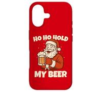 Carcasa para iPhone 17 Ho Ho Hold My Drink Funny Santa Drinking Christmas Costume