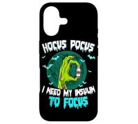Carcasa para iPhone 17 Hocus Pocus Necesito mi insulina para concentrarme