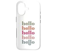 Carcasa para iPhone 17 Hola Hombres, Mujeres y niños Que aman saludar por la mañana