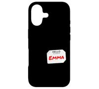 Carcasa para iPhone 17 Hola mi Nombre es Emma Lazy DIY Disfraz para Fiestas