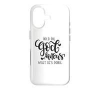 Carcasa para iPhone 17 Hold On God Knows What He's Doing Christian Cita