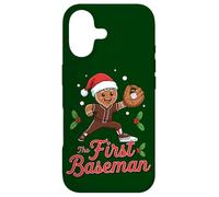 Carcasa para iPhone 17 Holiday Gingerbread The First Baseman Christmas Baseball