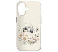 Carcasa para iPhone 17 Holland Lop Rabbit Diente de león Floral Acuarela Conejito Amantes