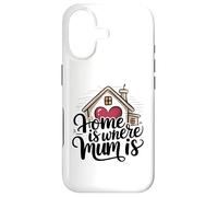 Carcasa para iPhone 17 Home Is Where Mum Is Valentine's Day Cute House Heart