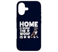Carcasa para iPhone 17 Home is Where The Woof Is Boxer, Divertido Amante y Propietario de Mascotas