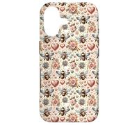 Carcasa para iPhone 17 Honey Bee Pattern For Women and Girls Bee Keeper Cute Heart