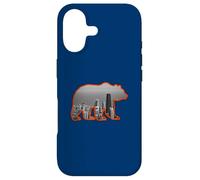 Carcasa para iPhone 17 Horizonte de la Ciudad de Chicago Dentro de una Silueta parda