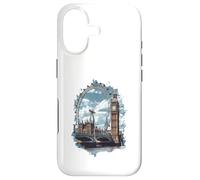Carcasa para iPhone 17 Horizonte de Londres Big-Ben Ferris Wheel Cityscape Art