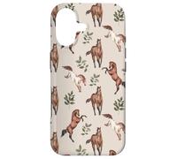 Carcasa para iPhone 17 Horses in Nature Animal Love Warm Beige Riding Themed