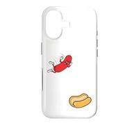 Carcasa para iPhone 17 Hot Dog Saltando En Bun Retro Summer BBQ Grill 4 de Julio