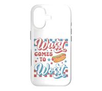 Carcasa para iPhone 17 Hotdog Wurst llega a lo Peor Divertido Perrito Caliente del 4 de Julio