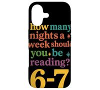 Carcasa para iPhone 17 How Many Nights Should You Be Reading 6-7 Reader Lector
