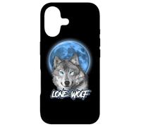 Carcasa para iPhone 17 Howling Lone Wolf On Moon Animal Funny Wolves Lover