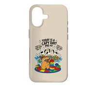 Carcasa para iPhone 17 Hoy es un día de Capibara, Divertido Juego de Palabras de Capibara, Gaviota, Grito Antes de K