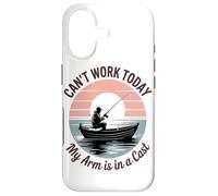 Carcasa para iPhone 17 Hoy No Puedo Trabajar Tengo El Brazo Escayolado Fisherman