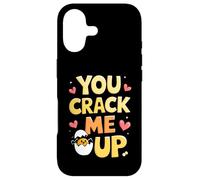 Carcasa para iPhone 17 Huevo Divertido You Crack Me Up