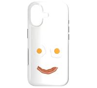 Carcasa para iPhone 17 Huevos fritos y Tocino Cara Feliz Desayuno Comida Niños Hombres Mujeres