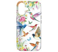 Carcasa para iPhone 17 Hummingbirds Within Florals and Butterflies Bird Lover