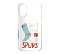 Carcasa para iPhone 17 Humor de Vaquero Divertido No te pongas en Cuclillas en Tus espuelas