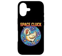 Carcasa para iPhone 17 Humor Espacial Space Cluck Cosmic Chicken