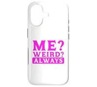 Carcasa para iPhone 17 Humor sarcástico ¿Yo? ¿Extraño? Siempre Sarcasmo