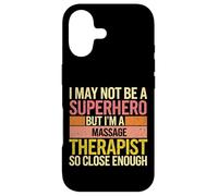 Carcasa para iPhone 17 Humor Terapeuta Masaje Frase Superhéroe