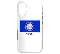 Carcasa para iPhone 17 Huron South Dakota - Recuerdo de Bandera de Estados Unidos