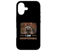 Carcasa para iPhone 17 I Am Insufable Meme Raccoon Trendy Sarcastic Joke Graphic