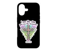 Carcasa para iPhone 17 I Am The Vine You Are The Branches Biblia Cristiana para Mujer