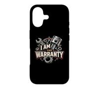 Carcasa para iPhone 17 I Am The Warranty Mecánico Funny Race Car Parts Repair Guy
