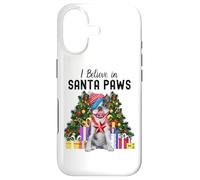 Carcasa para iPhone 17 I Believe In Santa Paws - Lindo Bulldog francés de Navidad
