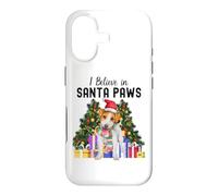 Carcasa para iPhone 17 I Believe In Santa Paws - Lindo Jack Russell Navidad