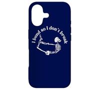 Carcasa para iPhone 17 I Bend so I Don't Break Yoga Meditación Esqueleto Espiritual