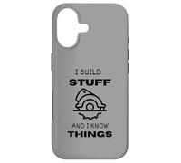 Carcasa para iPhone 17 I Build Stuff and I Know Things for Dad'S Woodworkers Funny