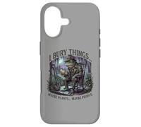 Carcasa para iPhone 17 I Bury Things Frog Gardener Dark Humor Shovel