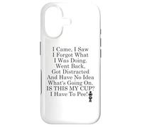 Carcasa para iPhone 17 I Came I Saw I Forgot What I Was Doing I Came I Saw I Forgot