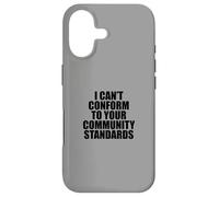 Carcasa para iPhone 17 I Can't Conform to Your Community Standards HOA Rebel Outlaw